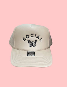 "SOCIAL BUTTERFLY" Trucker Hat