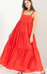 Stacey Maxi Dress in Cherry