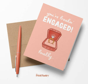 Engaged, Finally! Card