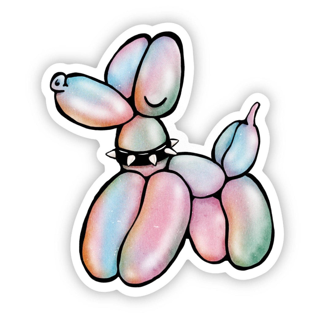 Pastel Balloon Dog Sticker