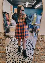 Load image into Gallery viewer, Electric Autumn Plaid Dress
