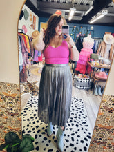 Load image into Gallery viewer, Silver Linings Midi Skirt

