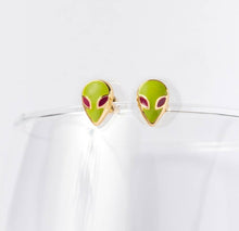 Load image into Gallery viewer, EXTRAterrestrial Studs: Pink &amp; Green
