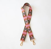 Load image into Gallery viewer, Guitar Strap in Pink Aztec
