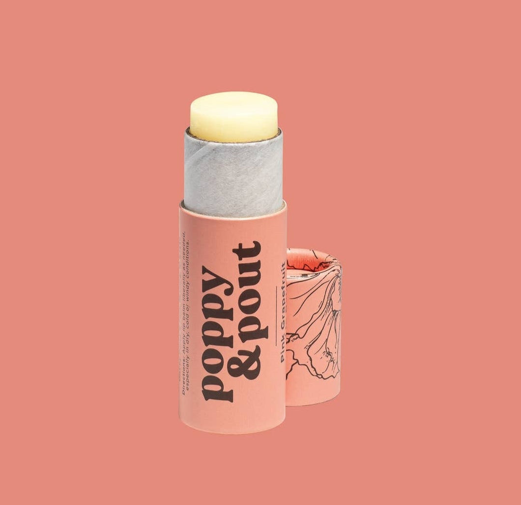 Poppy + Pout Lip Balm: PINK GRAPEFRUIT