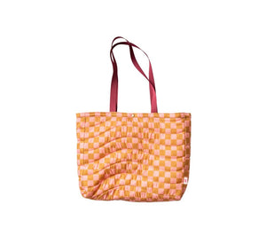 Time to Go Checkered Tote