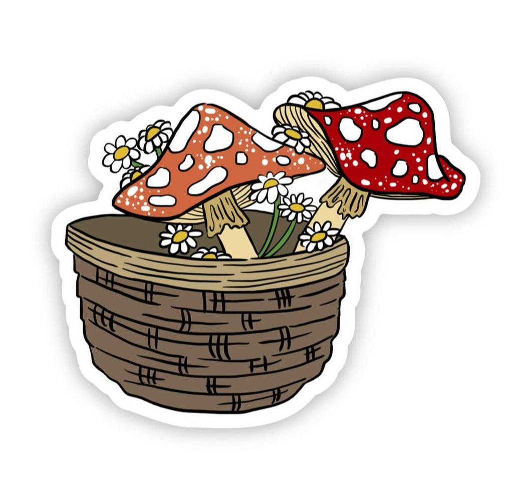 Basket of Shroomies Sticker
