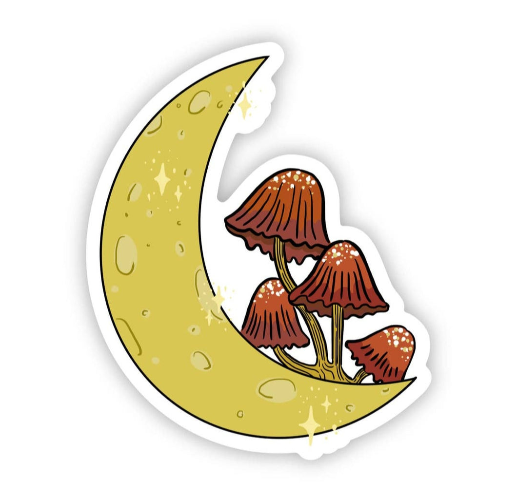 Shroomies on The Moon Sticker
