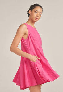 Go With The Flow Romper: Pink